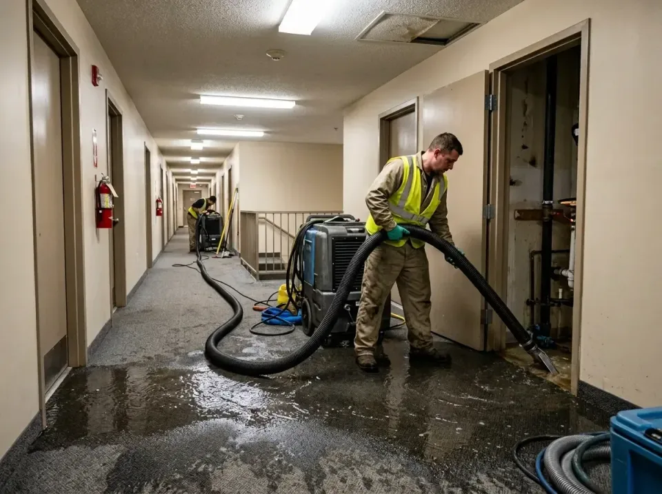multi-unit-apartment-hallway-f-005 — frequently asked questions, Emergency Burst Pipe Water Extraction & Removal in White Su…